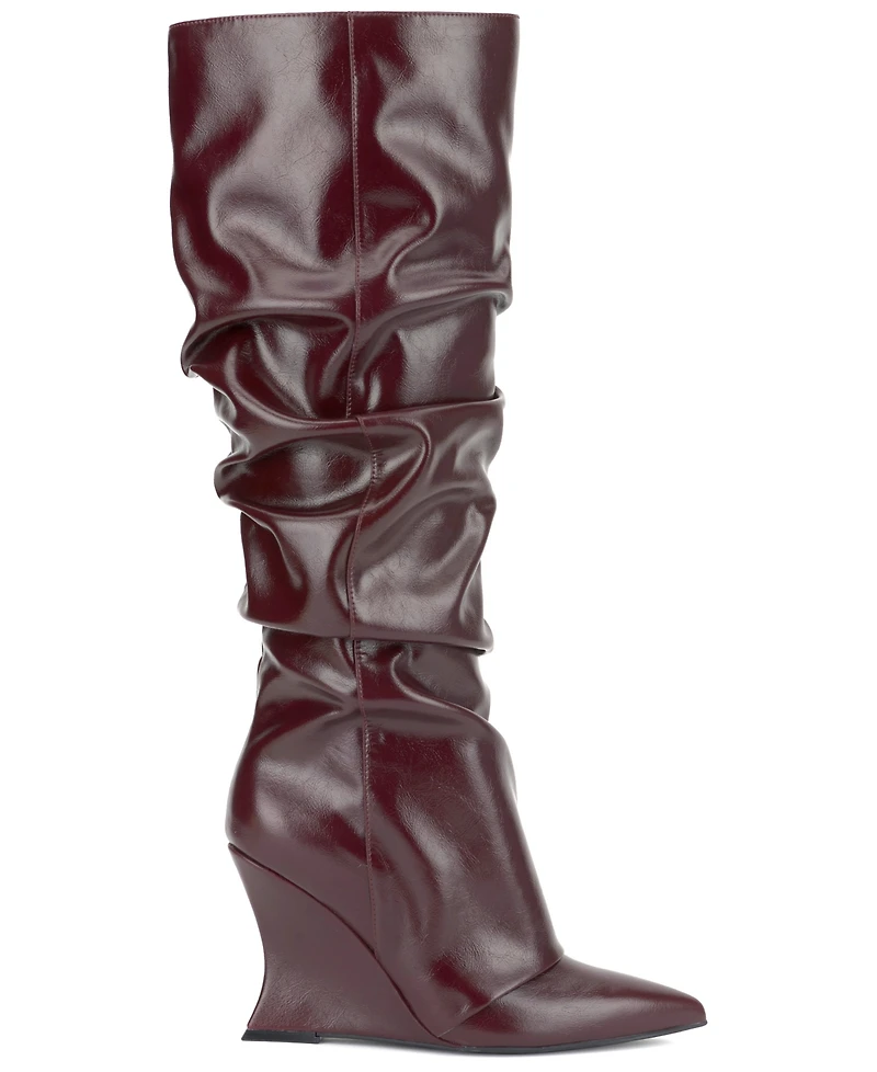 I.n.c. International Concepts Women's Vihana Slouch Wedge Dress Boots, Macy's Exclusive