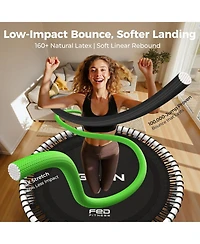 Bcan BT4 Soft Land Pro Adult Bungee Rebounder trampoline with Handle 40 Inch