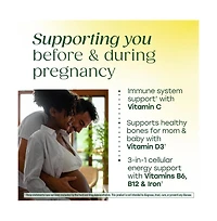 MegaFood Baby and Me 2 Prenatal Multivitamin and Dha, Choline, Methylfolate and Iron, 90 Ct