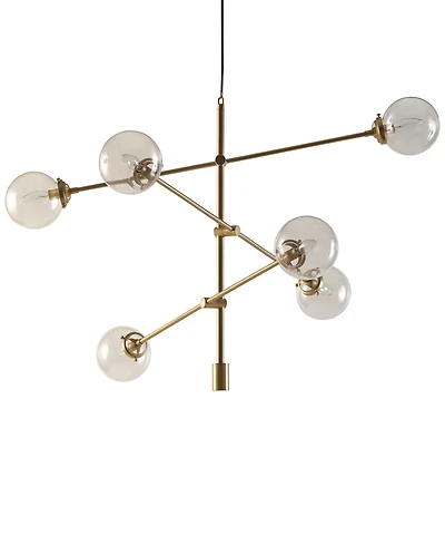 Ink+Ivy Cyrus Metal & Glass Chandelier