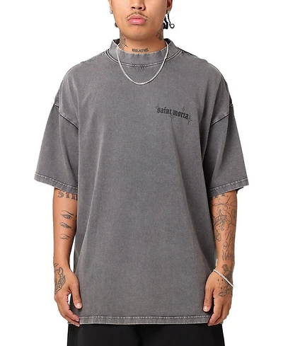 Saint Morta Men's Ethereal Oversized Crewneck Graphic T-Shirt