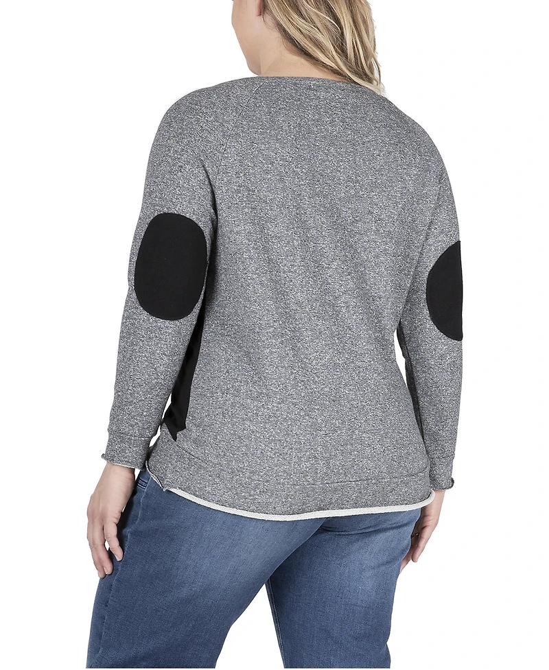 Standards & Practices Plus Neesa French Terry Raglan Sleeve Crewneck Top