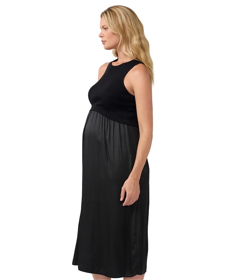 Ingrid + Isabel Maternity Sleeveless A-Line Midi Dress