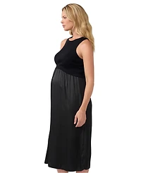 Ingrid + Isabel Maternity Sleeveless A-Line Midi Dress
