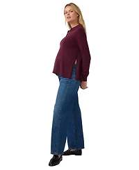 Ingrid + Isabel Women's Polo Collar Knit Nursing Sweater