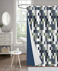 Popular Bath Neptune 14-Piece Shower Curtain and Liner Set