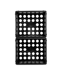 Sterilite Mini Crate Stackable Plastic Storage Bin Organizer w/ Handles, 12 Pack