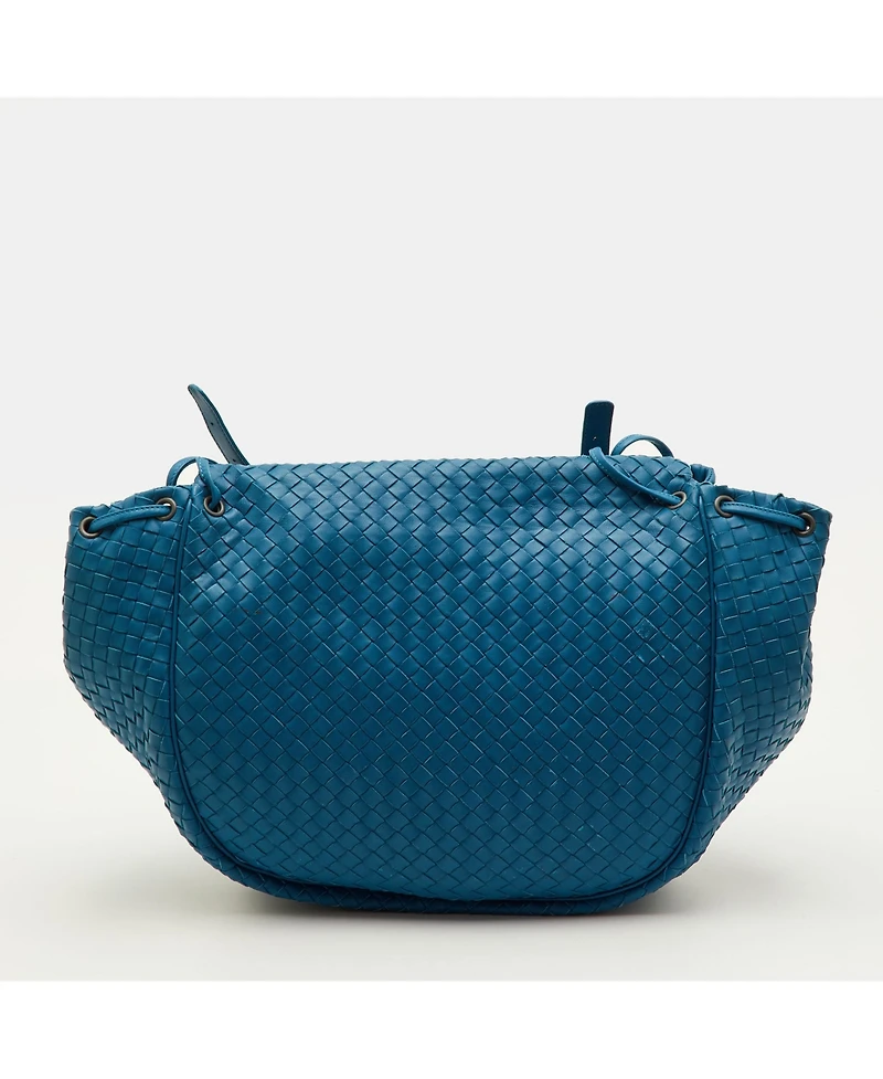 Pre-Owned Bottega Veneta Women's Intrecciato Leather Drawstring Shoulder Bag