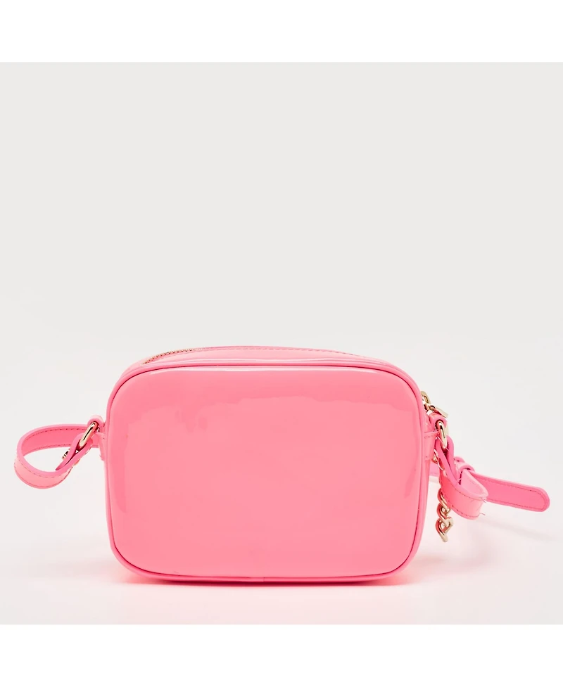 Pre-Owned Versace Women's La Medusa Patent Leather Camera Crossbody Bag