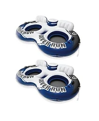 Intex River Run Ii 2 Person Water Tubes Outdoor Pool Lake Floating Raft Lounger