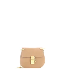 Pre-Owned Chloe Mini Drew Leather Turn-Lock Crossbody Bag