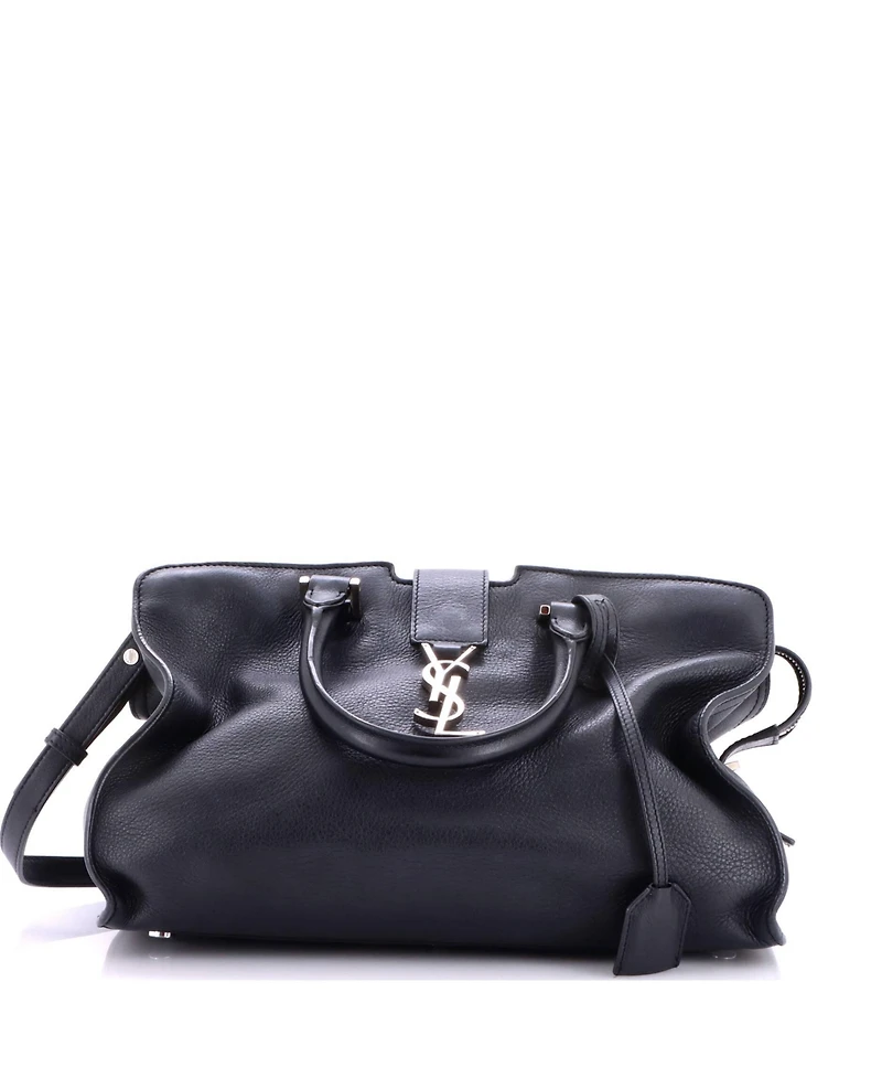 Pre-Owned Saint Laurent Small Monogram Cabas Downtown Leather