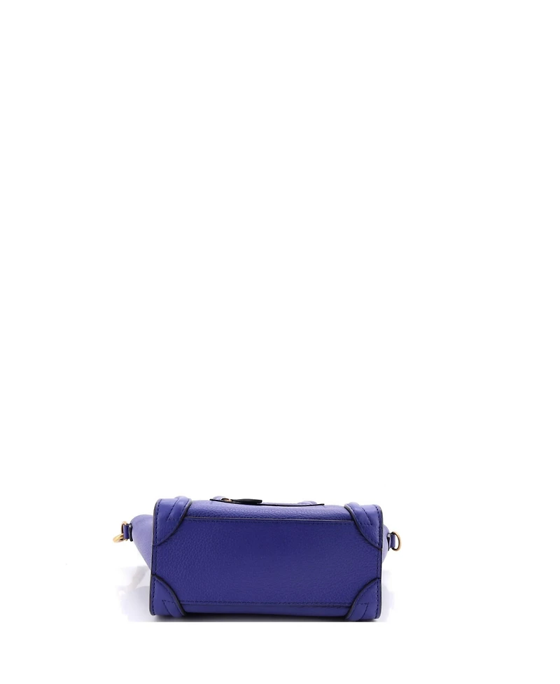 Pre-Owned Celine Nano Luggage Bag Grainy Leather