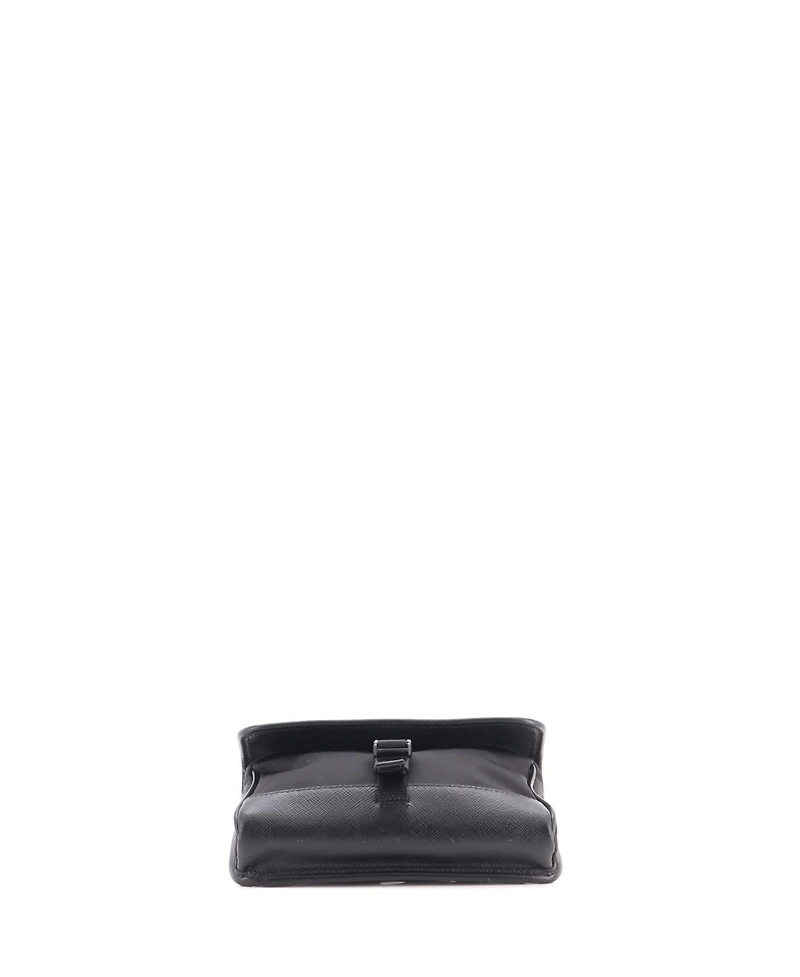 Pre-Owned Prada Small Buckle Flap Crossbody Bag Re-Nylon and Leather