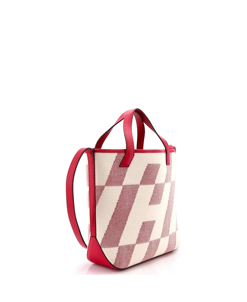 Pre-Owned Hermes 27 Cabas H en Biais Tote Canvas with Leather