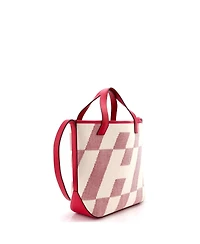 Pre-Owned Hermes 27 Cabas H en Biais Tote Canvas with Leather