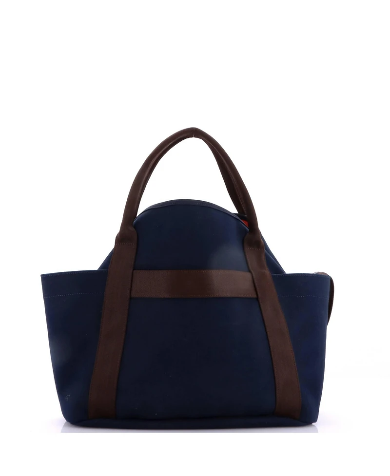 Pre-Owned Hermes Sac De Pansage Groom Handbag Canvas