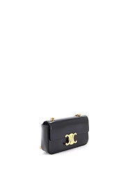 Pre-Owned Celine Triomphe Small Chain Leather Shoulder Bag, 8"W x 4"H x 2"D