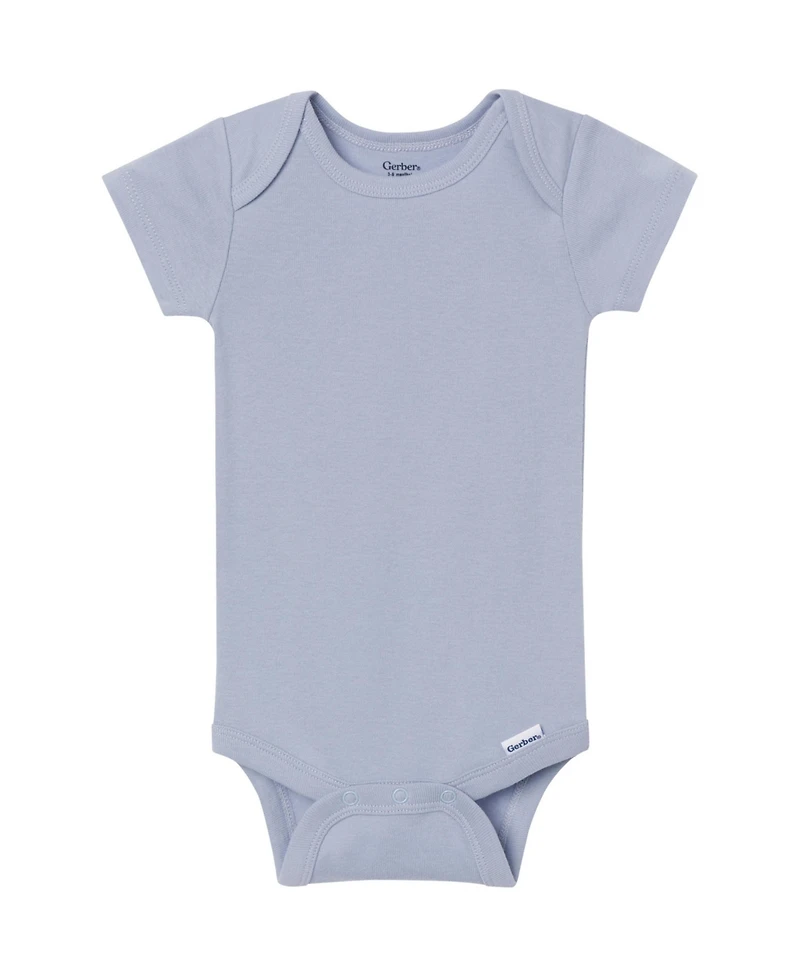 Gerber Baby 5-Pack Short Sleeve Bodysuits, Cozy Neutral, 24 Months