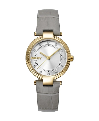 Dkny Women's Evening Quartz Leather-Strap Watch, 30 mm