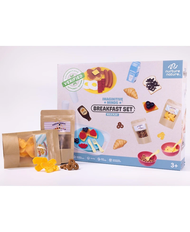 NurtureNature Breakfast Delights Imaginative Minds 69-Piece Playset, Ages 3+