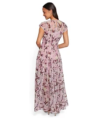 Petal and Pup Women's Livio Wedding Guest Floral-Print A-Line Maxi Dress