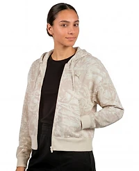 Puma Women's Ess Camo Full-Zip Fleece Hoodie