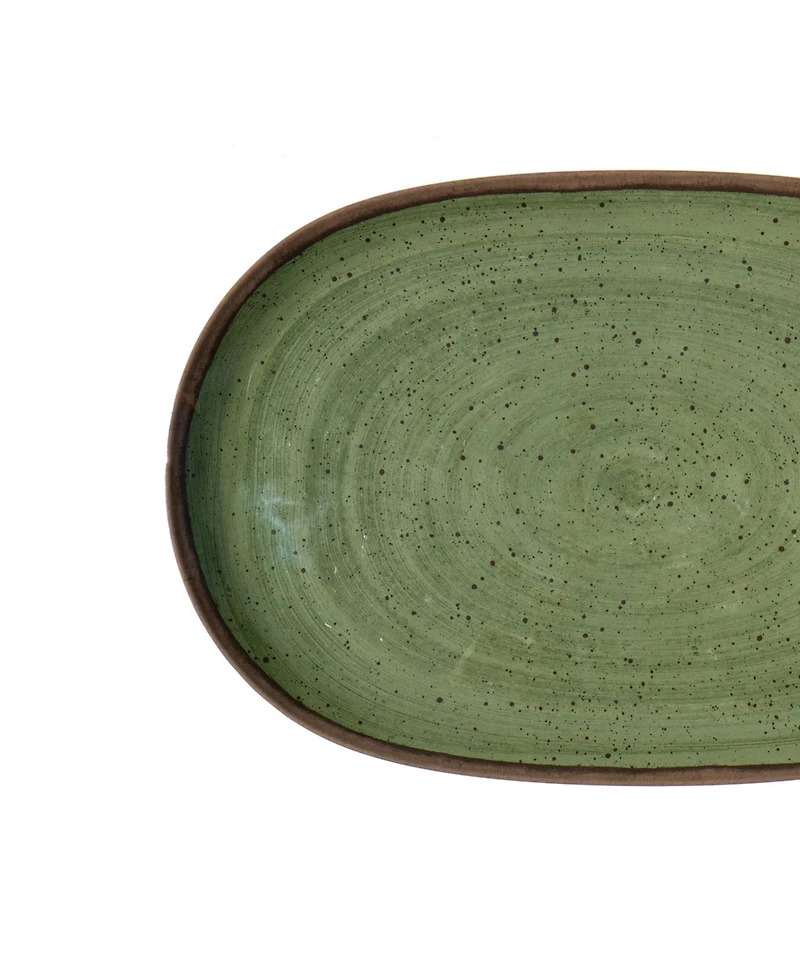 Abode Homewares Retreat Pottery 10.9" Melamine Oval Platter