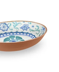 Abode Homewares Rio Turquoise Floral Melamine Oval Serve Bowl