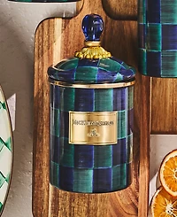 MacKenzie-Childs Juniper Check Small Canister
