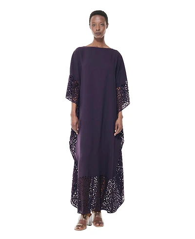 Leem Women's Laser-Cut Loose-Fit Kaftan