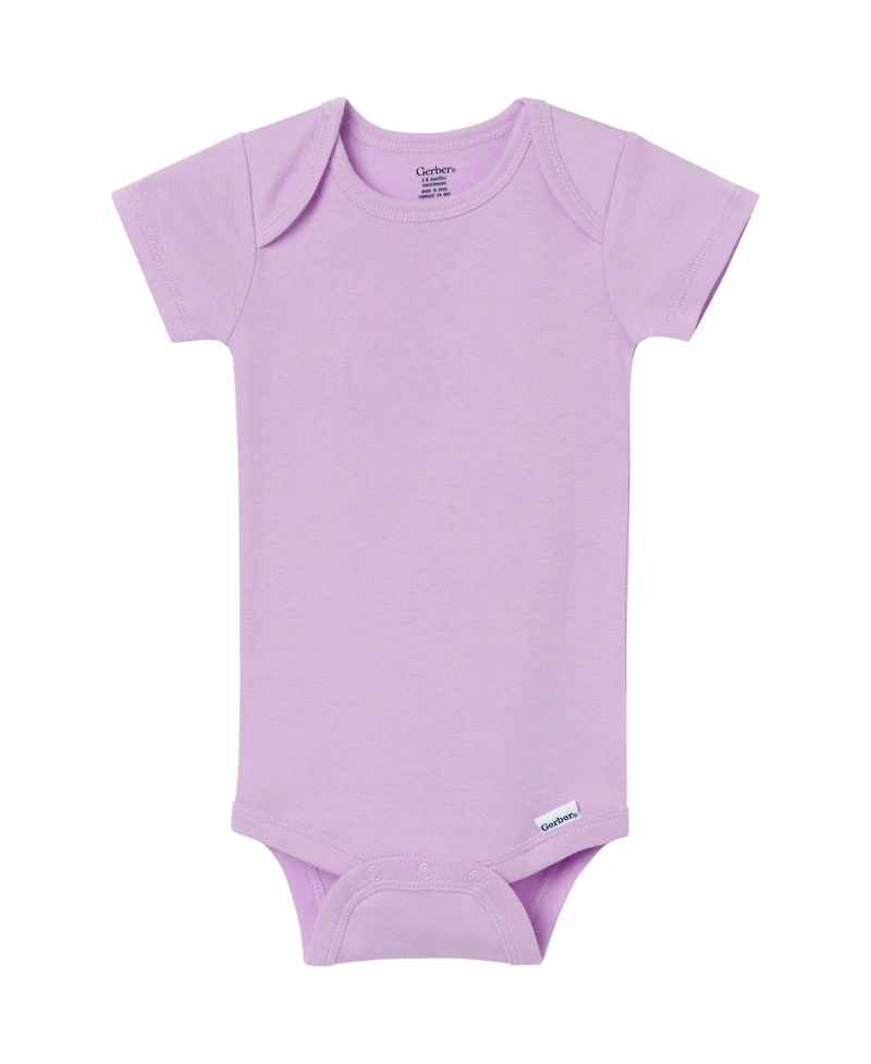 Gerber Baby (0-3 M to 24 ) 5-Pack Short Sleeve Bodysuits, Pastels