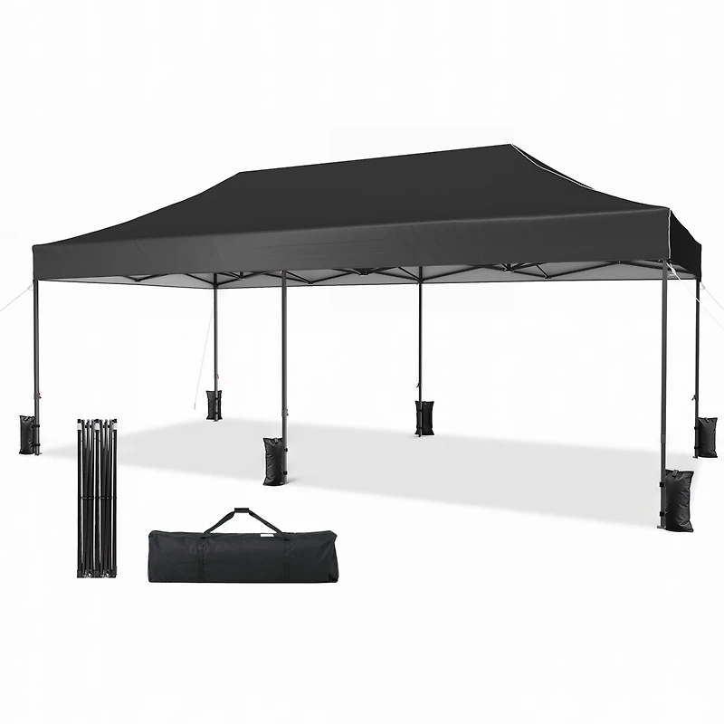 Aoxun Pop Up Canopy Tent, Instant Setup Waterproof Uv Protection Shelter with Roller Bag for Wedding Camping Lawn