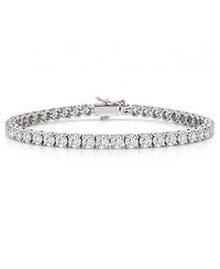 Classic White Gold Plated Cubic Zirconia 5MM Tennis Bracelet