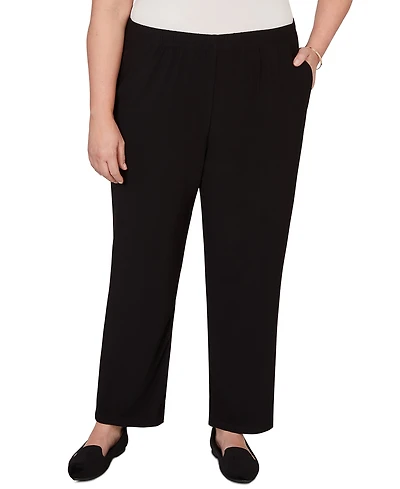 Alfred Dunner Plus Soft Crepe Pull-On Pants