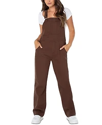 Celebrity Pink Juniors' Slouchy Twill Overalls
