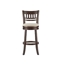iNSPIRE Q Jaxon Lattice Back Swivel Bar Stool