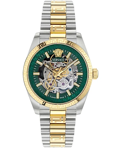 Versace Men's Millenyium Limited Edition Automatic Two Tone Bracelet Watch, 40mm