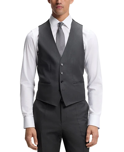 Boss by Hugo Men's Virgin-Wool Serge Slim-Fit Vests