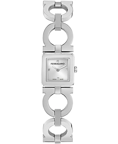 Ferragamo Women's Silver Stainless Steel Bracelet Watch