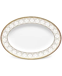 Noritake Trefolio Gold Dinnerware Collection Oval Platter