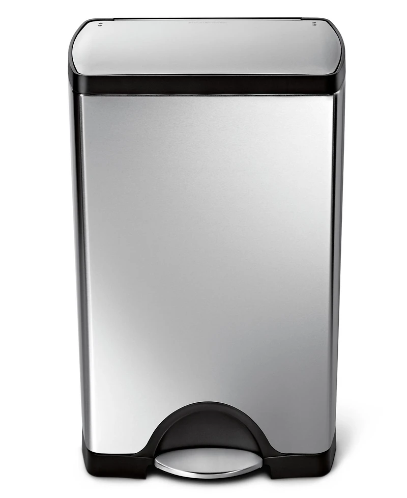 simplehuman 38 Liter Rectangular Step Kitchen Trash Can with Soft-Close Lid