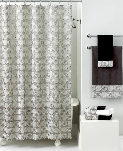 Avanti Galaxy Circle Printed Shower Curtain, 72" x