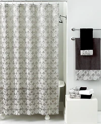 Avanti Galaxy Circle Printed Shower Curtain, 72" x