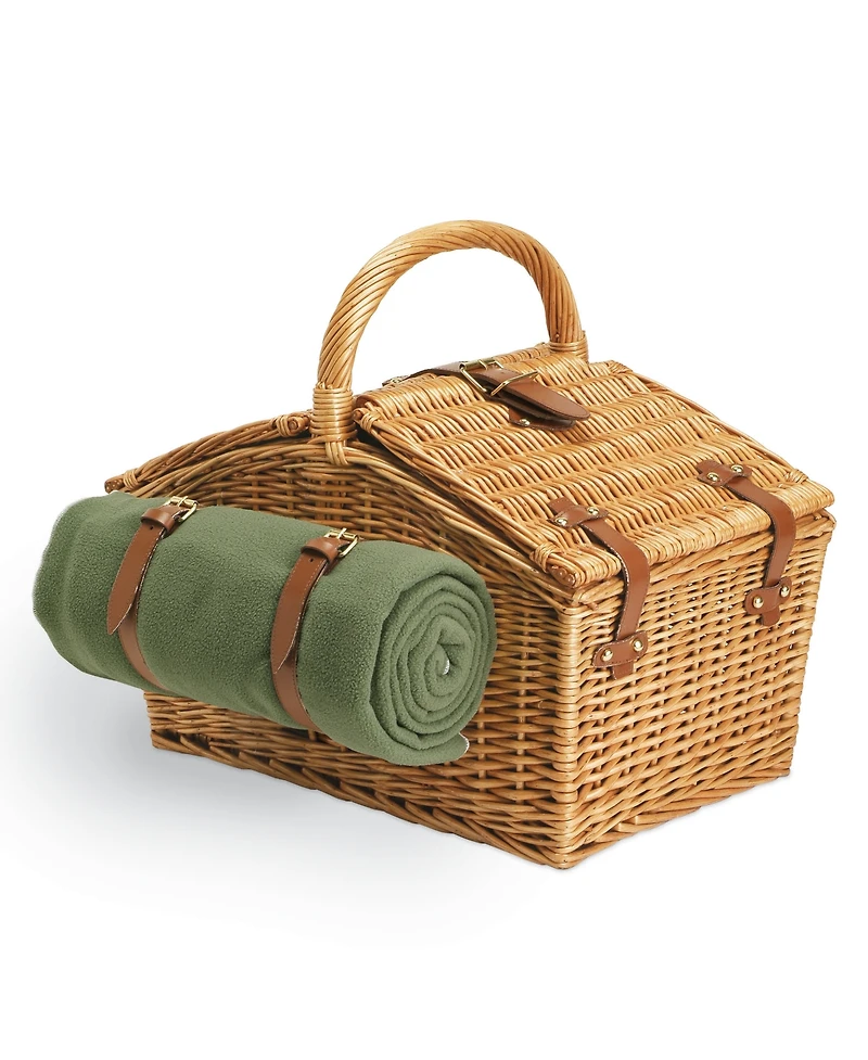 Picnic Time Somerset Green Picnic Basket
