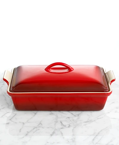 Le Creuset Heritage Stoneware 12" x 9" Covered Rectangular Baking Dish