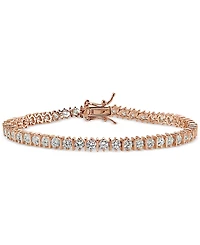 Giani Bernini Cubic Zirconia Boxed Tennis Bracelet 18k Rose Gold-Plated, Yellow Gold-Plated Sterling Silver and Silver, Created for Ma