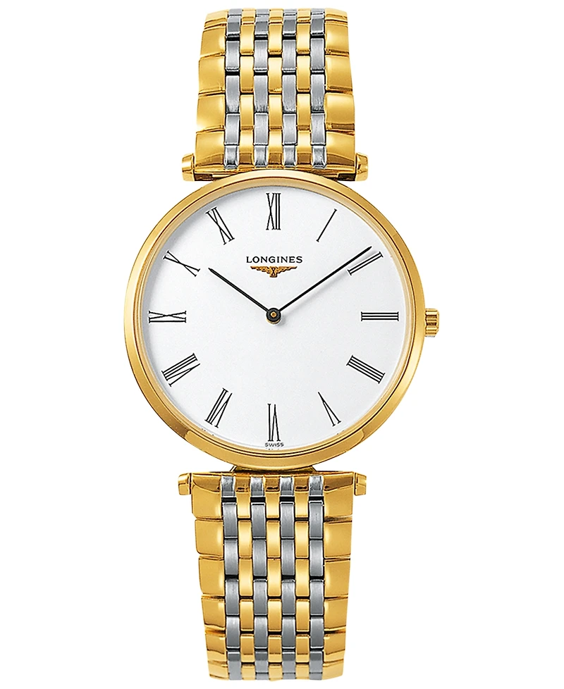 Longines Unisex Swiss La Grande Classique De Longines Two-Tone Stainless Steel Bracelet Watch 36mm L47552117