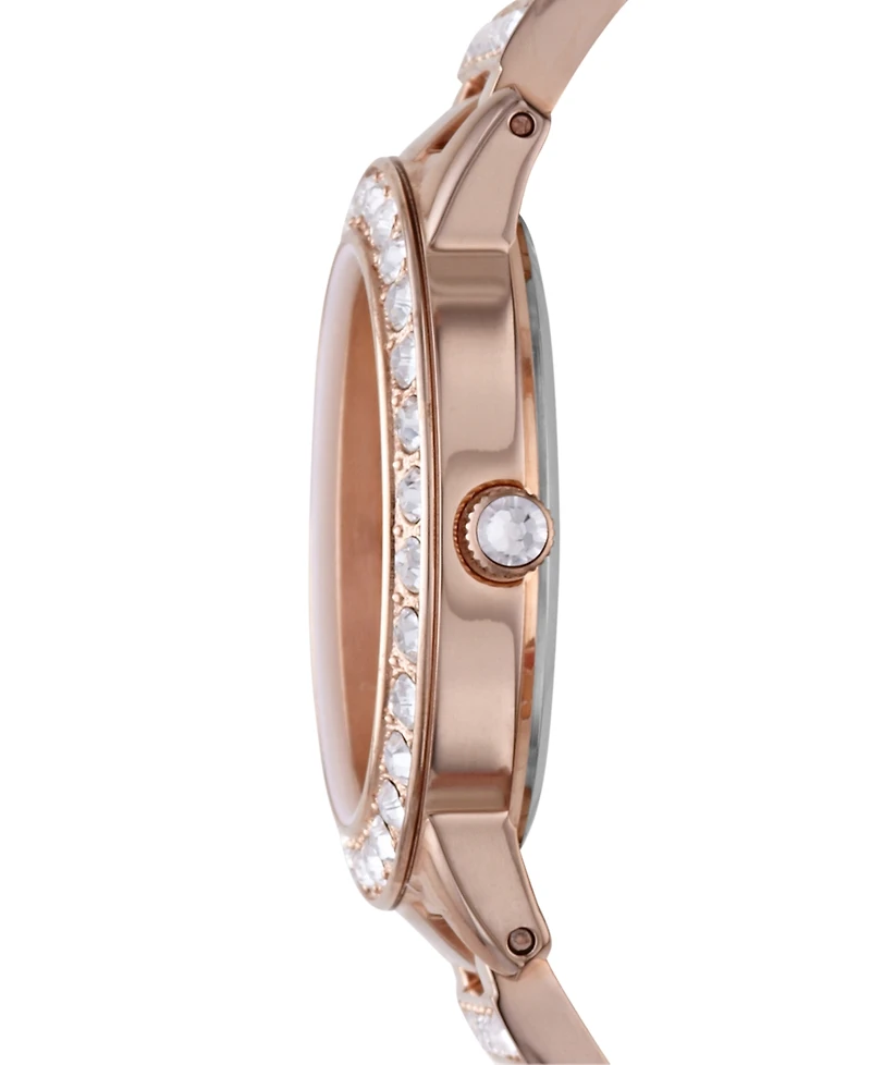 Fossil Women's Jesse Rose Gold-Tone Stainless Steel Bracelet Watch 34mm ES3020