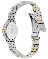 Citizen Women's Eco-Drive Two Tone Stainless Steel Bracelet Watch 25mm EW1264-50A